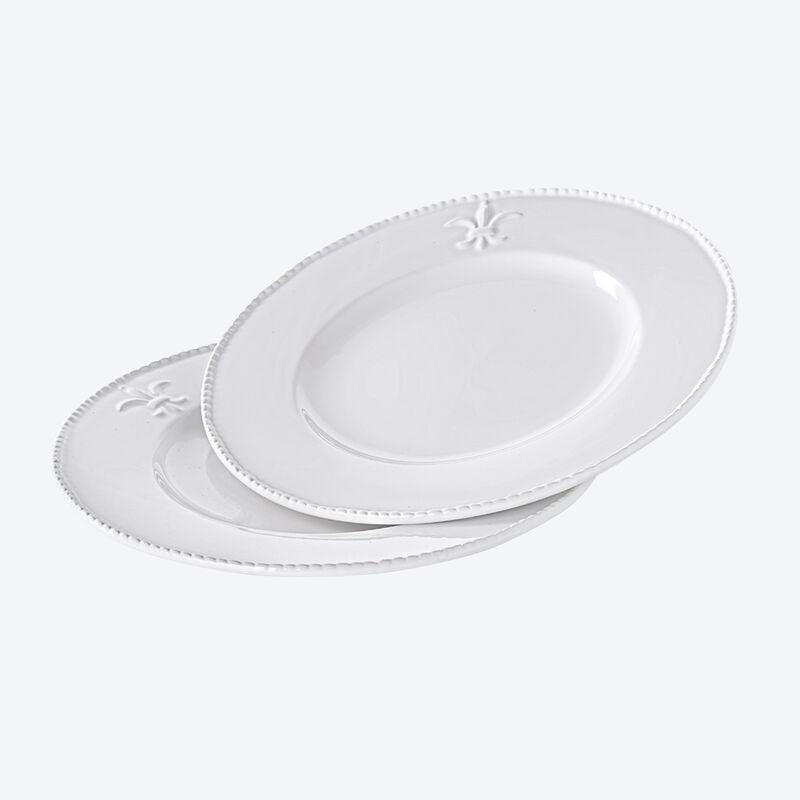 Assiettes plates : la vaisselle  fleur de lys Photo 3