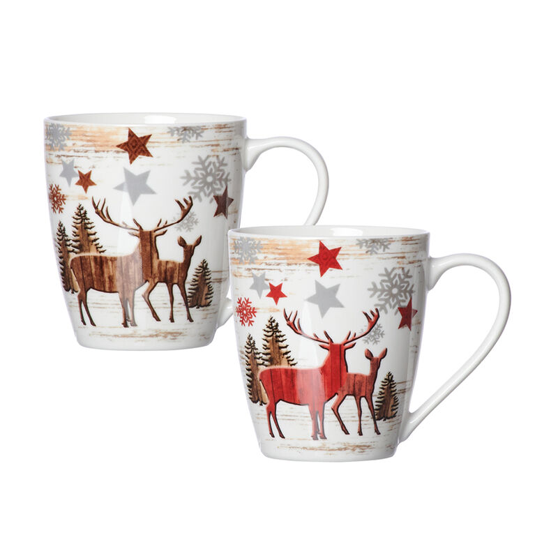 Jolies tasses de Noël aux motifs de rennes pour savourer chocolat chaud, thé, café ou vin chaud Photo 2