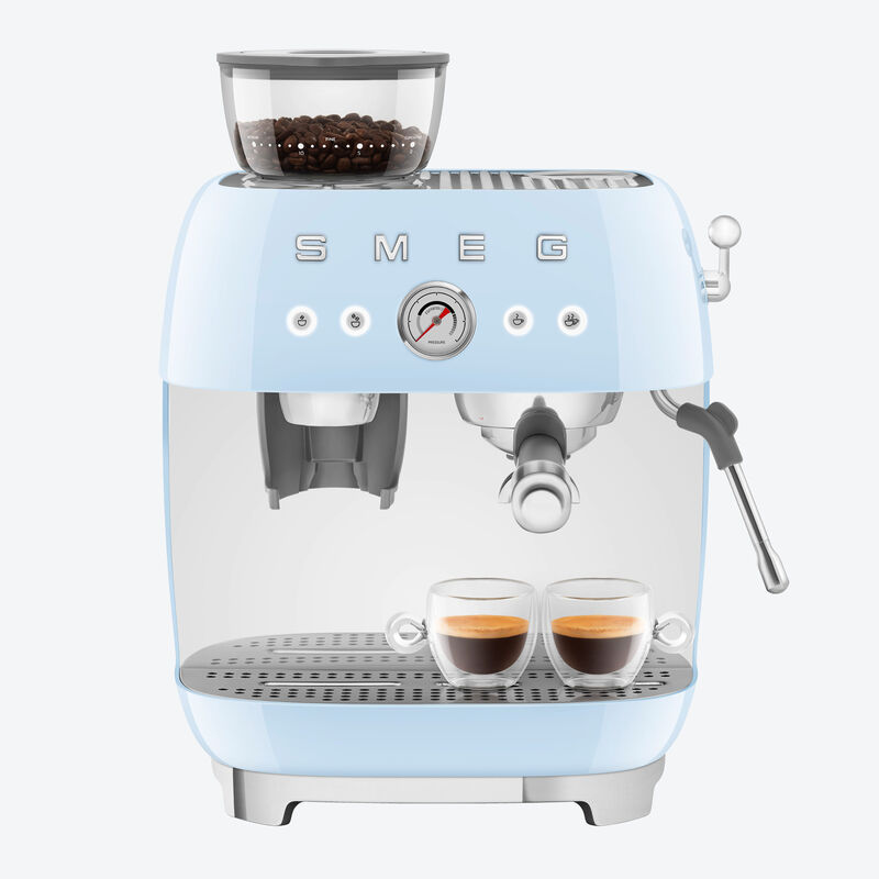 Machine à café à porte-filtre SMEG avec broyeur intégré, machine à expresso Photo 2