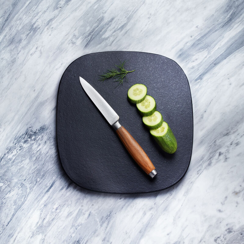 Couteau à légumes damas  avec manche en bois d'olivier noble : répond aux exigences les plus élevées Photo 2
