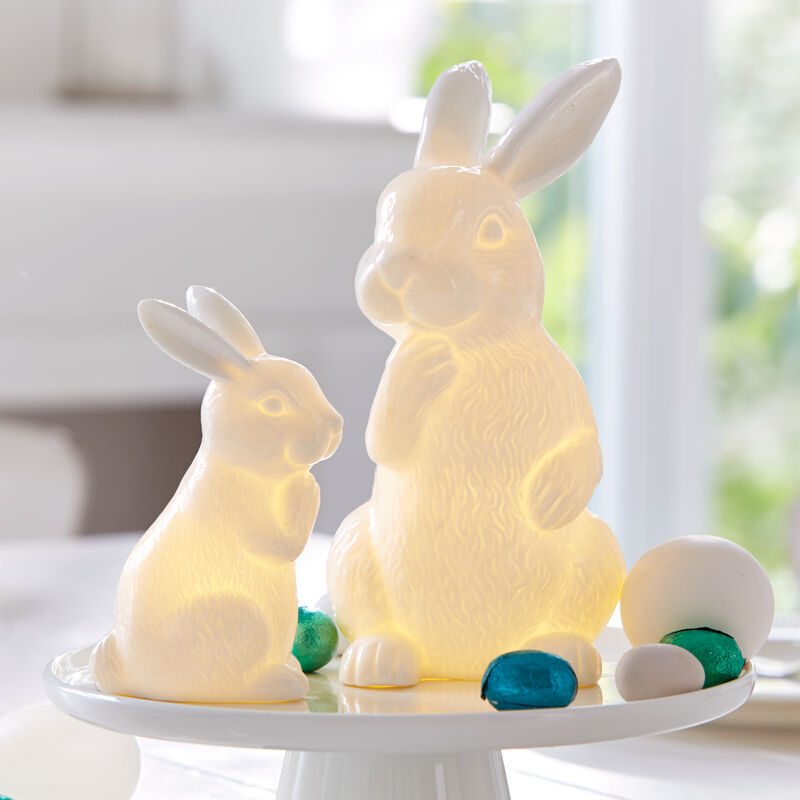 Fabriqus  la main : lapins de Pques en porcelaine lumineux avec une technologie LED innovante Photo 2