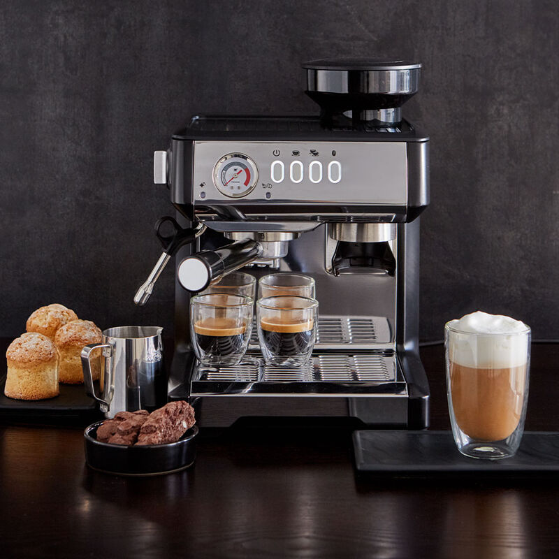 Machine à expresso design avec porte-filtre et broyeur : pour des créations de café parfaites Photo 5