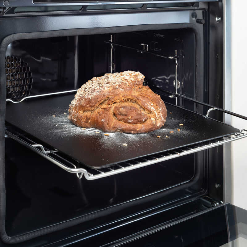 Plaque de cuisson en acier, très efficace, pour un pain et une pizza délicieusement croustillants Photo 3