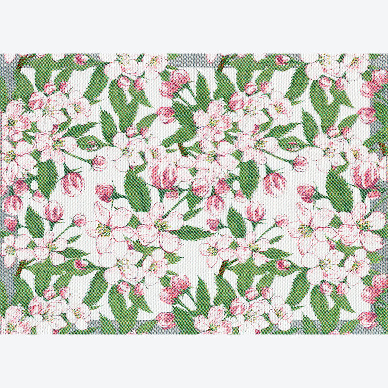 Sets de table sudois en coton bio au charmant motif de fleurs de pommier Photo 2