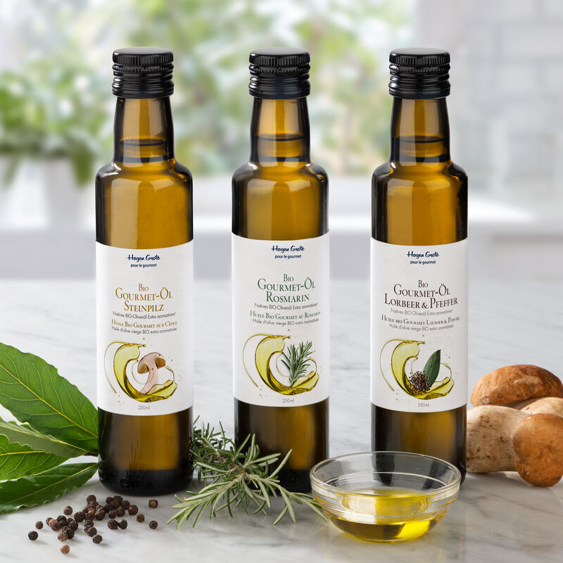Huile d'olive BIO aux cèpes - Huile Gourmet parfumée, très aromatique Photo 2