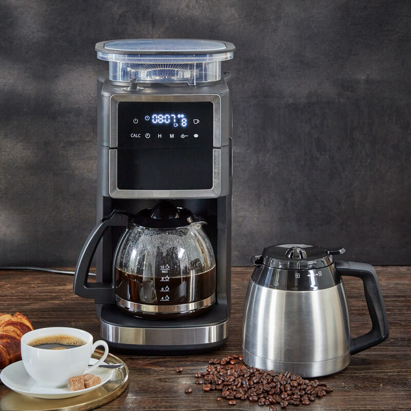 Machine à café parfaite : broyeur intégré, verseuse thermo, filtre or permanent Photo 2