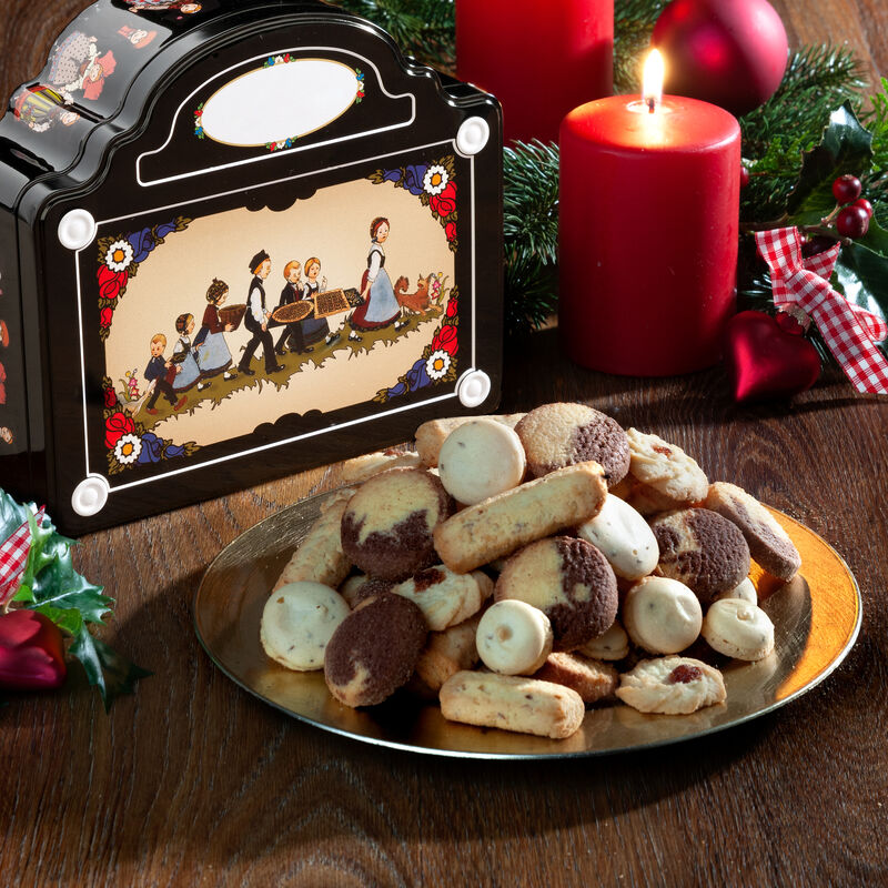 Dlicieux biscuits alsaciens dans une charmante bote dcorative rutilisable Photo 2