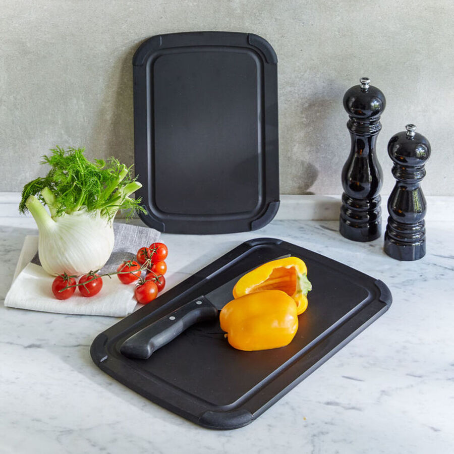 Planche  dcouper antibactrienne en fibre de bois avec surface sans pores, sans danger pour les couteaux Photo 2