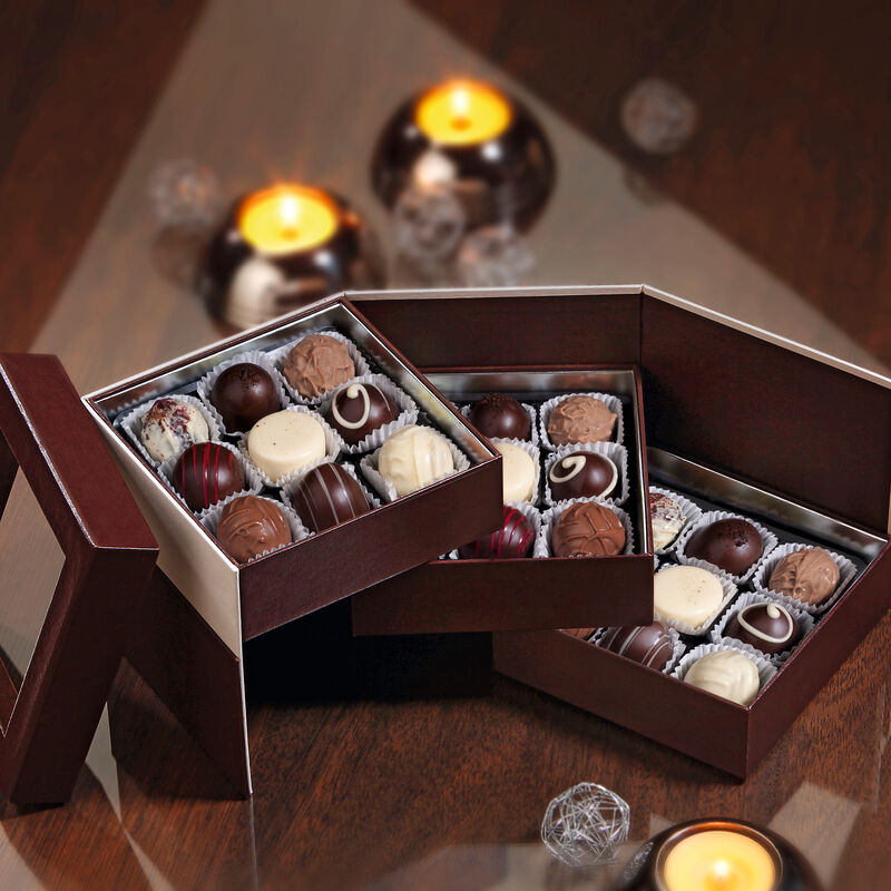 27 truffes au chocolat dans 9 variétés exquises Photo 2