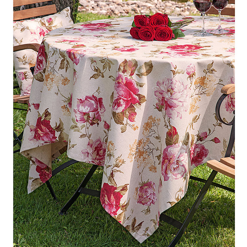 Serviette: Linge de table anglais au motif de roses Photo 5