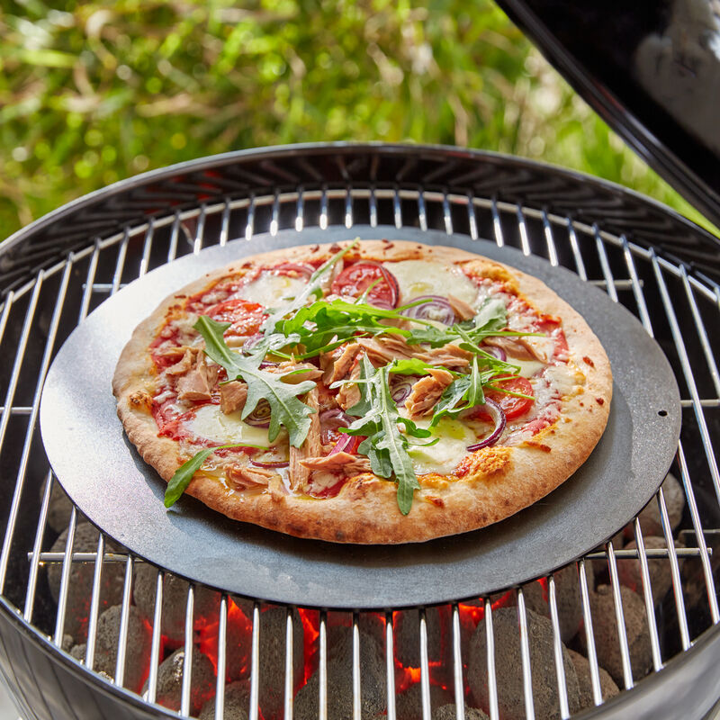 Plaque de cuisson ronde en acier, très efficace, pour un pain et une pizza délicieusement croustillants Photo 2