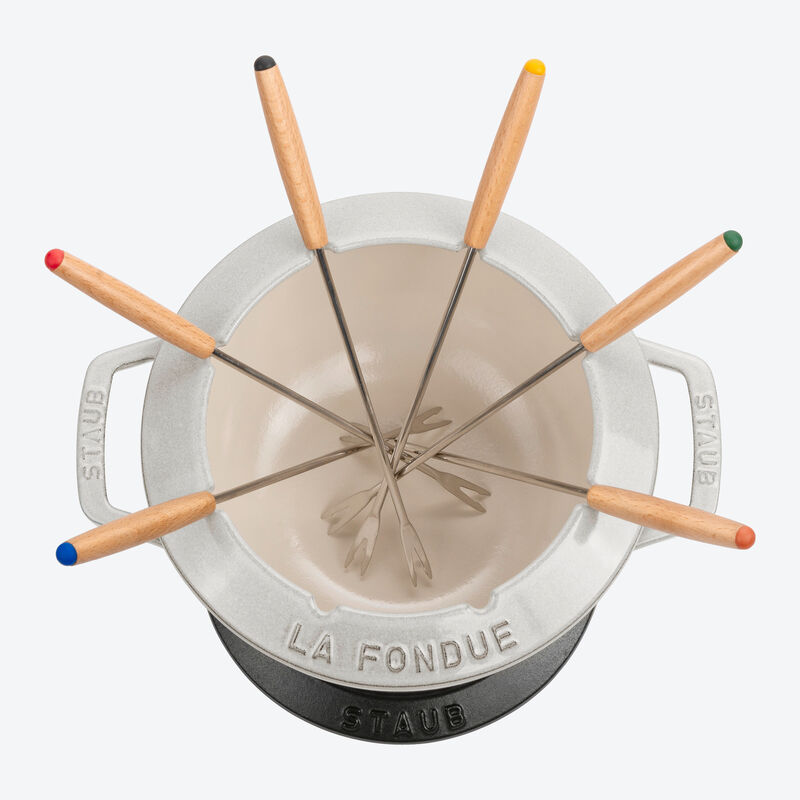Fondue en fonte multifonctionnelle : pour la fondue au chocolat, au fromage ou la fondue classique Photo 4