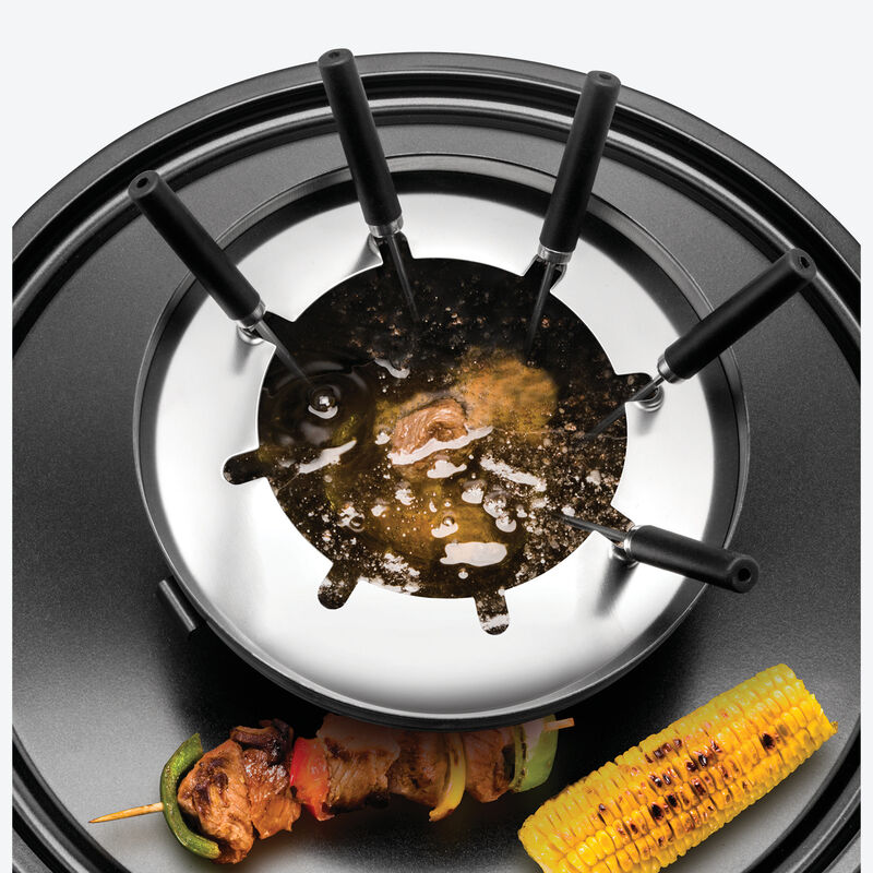 4 en 1 : fondue, raclette, pierre à griller et gril de table Photo 5
