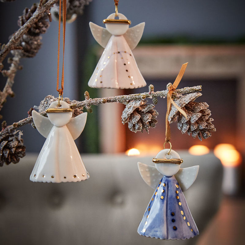 3 anges de Noël - Décoration en provenance d'une manufacture suédoise