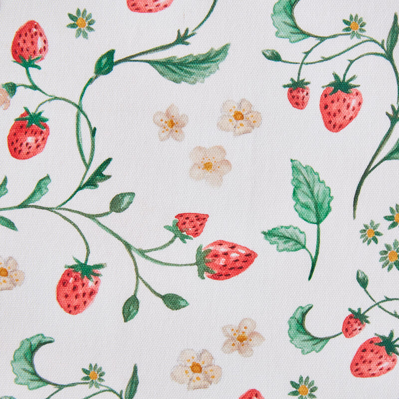  Nappe estivale au motif de fraises en coton fin Photo 3