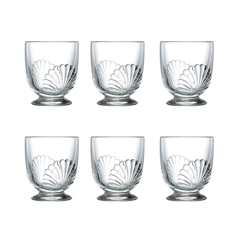 Les verres à eau au décor de coquilles évoquent l'été sur votre table Photo 2