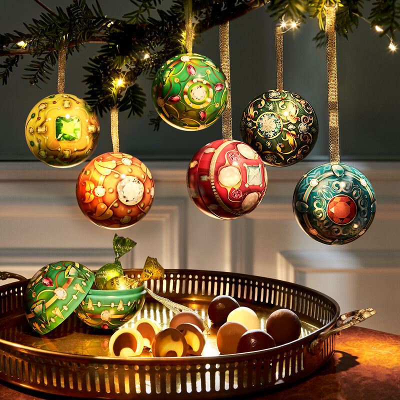 Boules de Noël Fabergé garnies de truffes au chocolat Photo 2