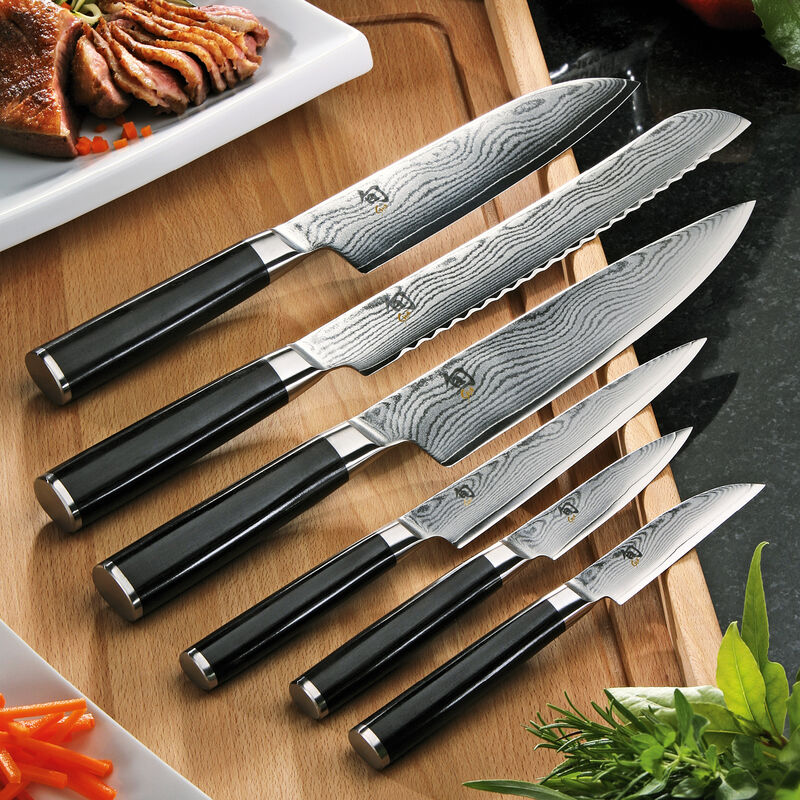 Petit couteau Santoku KAI Shun Classic : acier Damas inoxydable pour rpondre aux plus hautes exigences Photo 2