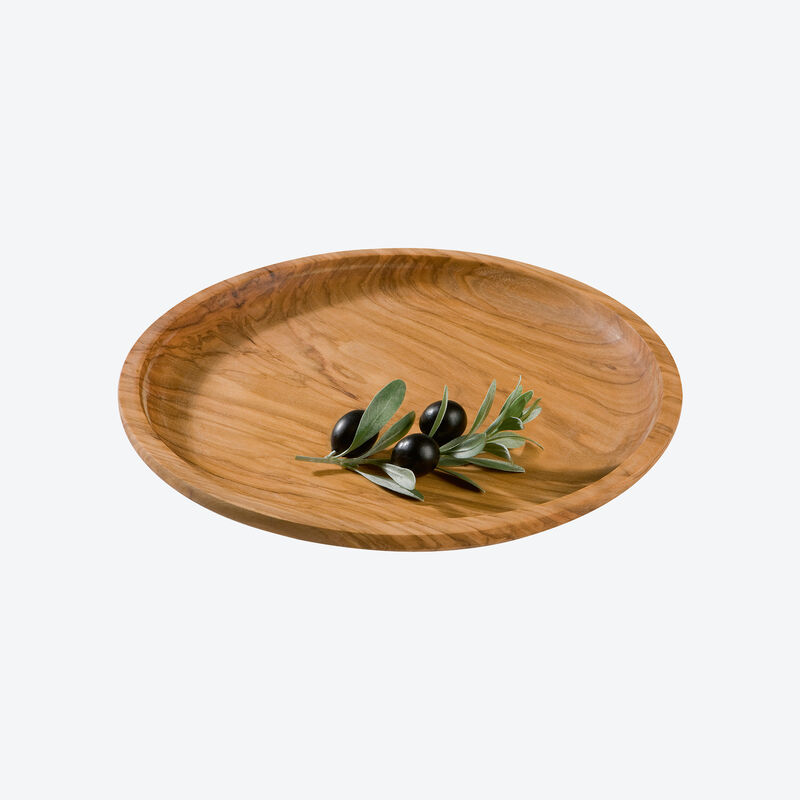 Assiette en bois d'olivier : raffinée, esthétique et durable