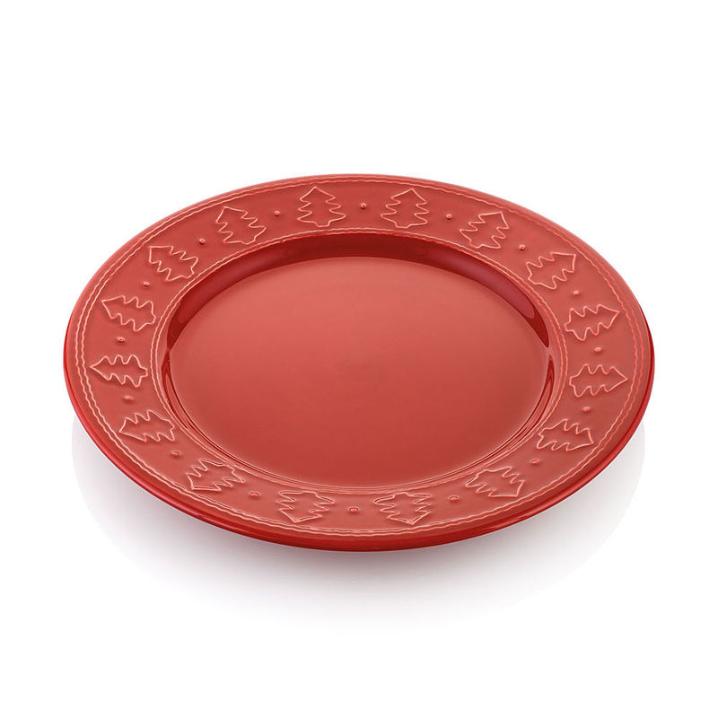 Assiettes plates : lgante vaisselle de Nol en verre et cramique au charme italien