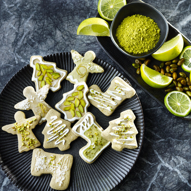 Biscuits matcha-citron Vert