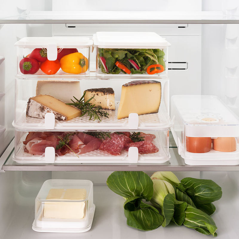 Boîte à oeufs pour réfrigérateur : garder le tout frais et bien empilé
