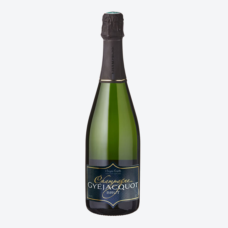Champagne élégant, finement pétillant à bulles fines