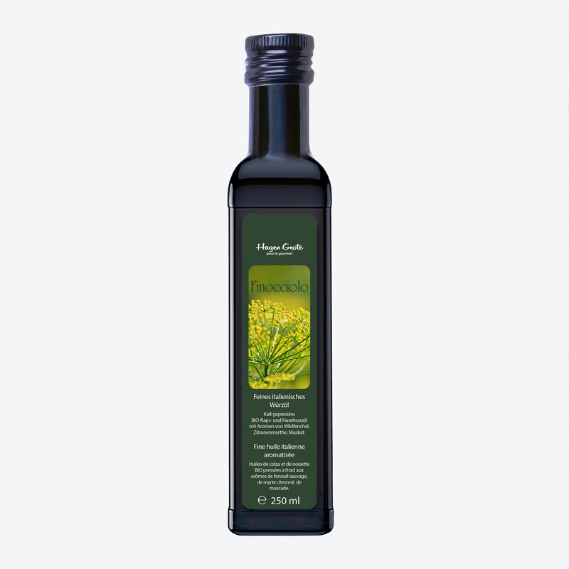 Finocciolo : cette spécialité italienne d'huile pour assaisonnement BIO aromatise les légumes fins