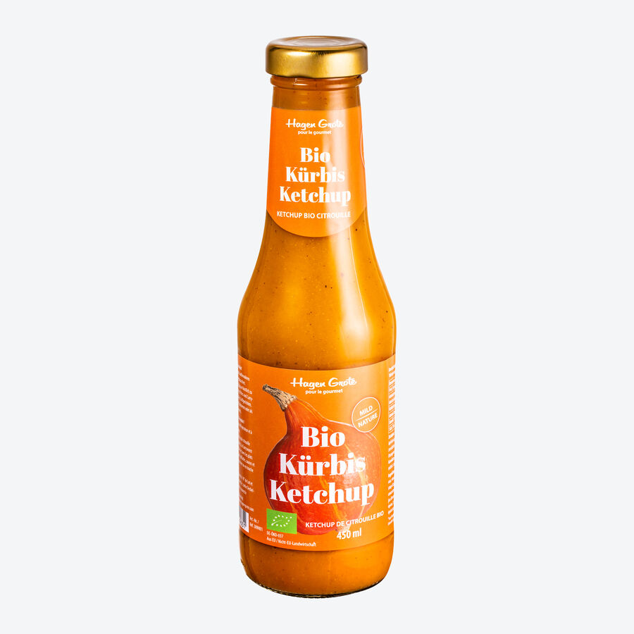 Ketchup de citrouille biologique - trs aromatique, doux, seulement 10 % de sucre