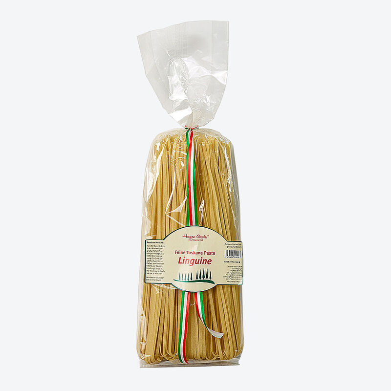 Linguine : pâtes Toscana, bronze, pressage au bronze