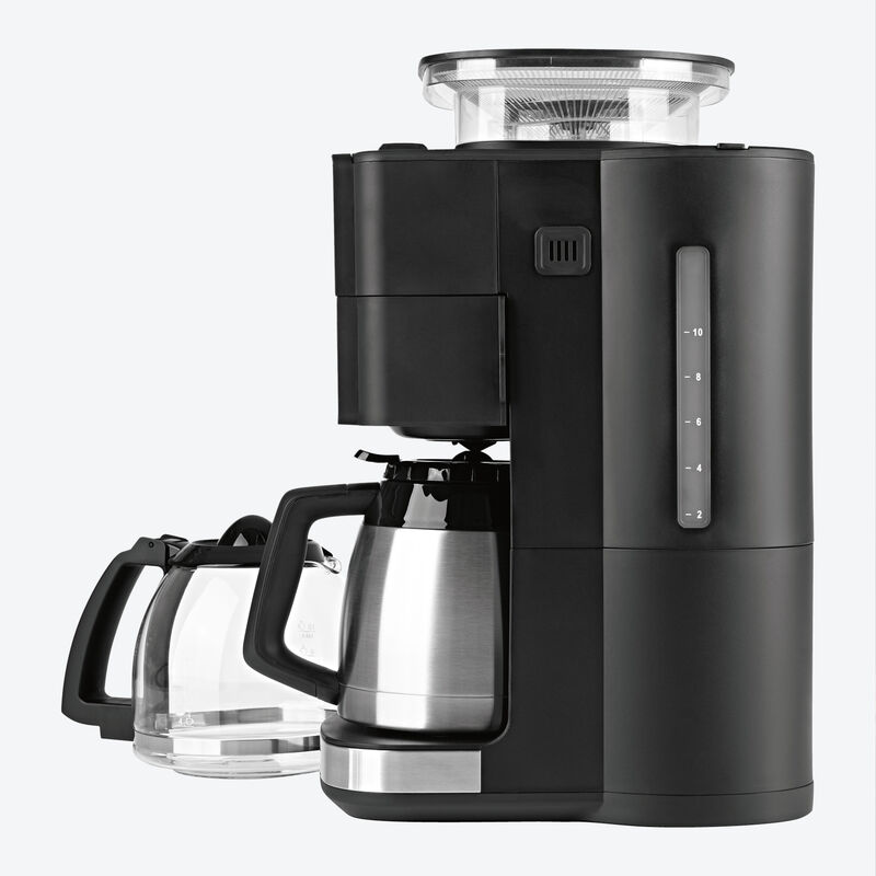 Machine à café parfaite : broyeur intégré, verseuse thermo, filtre or permanent