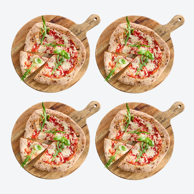 Pizza fraîche précuite de Naples, à garnir fond de pizza, pâte à pizza, cuisson de la pizza