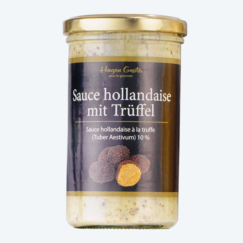 Sauce hollandaise avec 10 % de  truffe noire