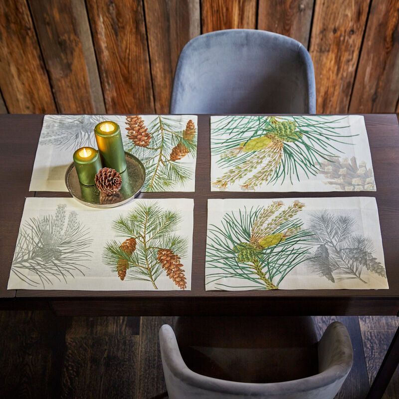 Sets de table élégants en lin, issus d'un tissage traditionnel sicilien