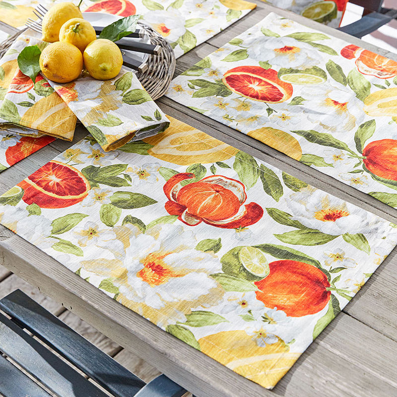 Sets de table : le lin apporte soleil, gaieté et fraîcheur sur votre table