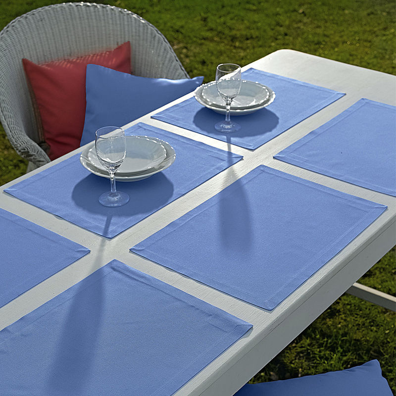 Sets de table pour le jardin et la terrasse, résistant aux intempéries et ne craint pas les taches