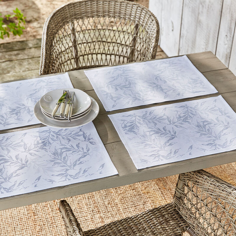 Sets de table suédois au motif nordique de feuilles