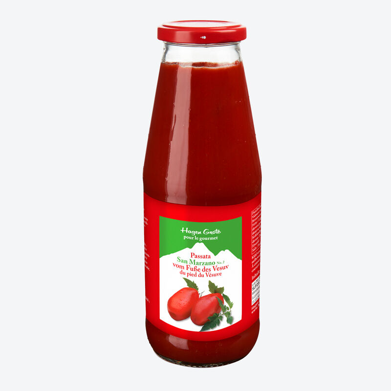 Tomates passées : tomates San Marzano, considérées comme les tomates les plus aromatiques du monde