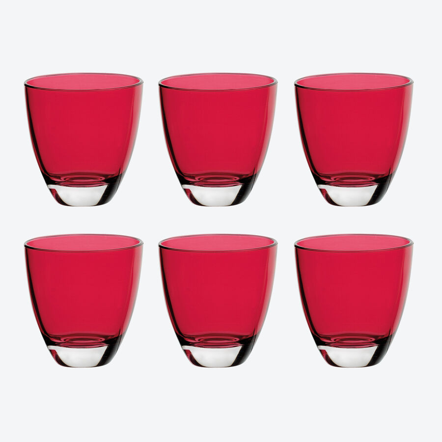 Verres bas aux couleurs vives de l't