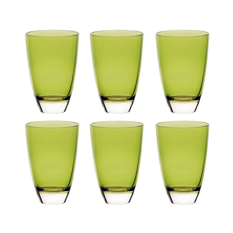 Verres hauts aux couleurs vives de l't