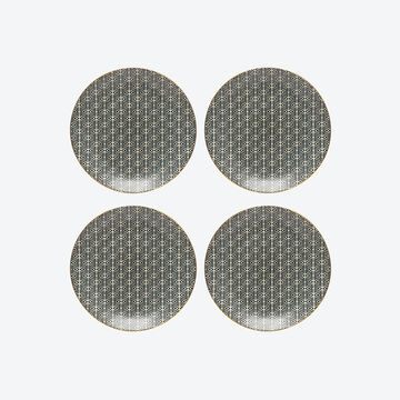 Image du produit pour ' Assiettes  dessert contemporaines  motifs diamants'