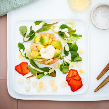Image du produit pour ' Tartare saumon-avocat sauce moutarde-miel'