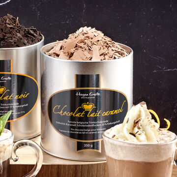 Image du produit pour 'Le plus fin chocolat belge Lait Caramel pour boissons chaudes'