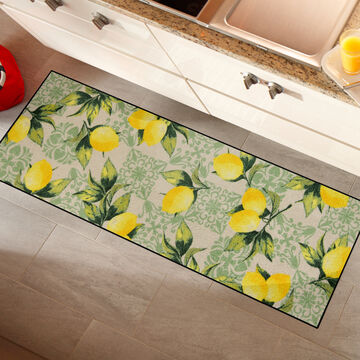 Image du produit pour 'Ce tapis de sol spcial cuisine et entre au motif exclusif de citron protge sols et articulations'