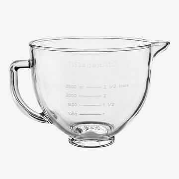 Image du produit pour 'Accessoire pour robot KitchenAid : bol gradu en verre avec couvercle en silicone'