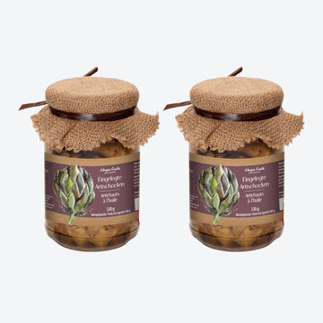 Image du produit pour 'Antipasti pour gourmets : artichauts violets grills de Sicile'