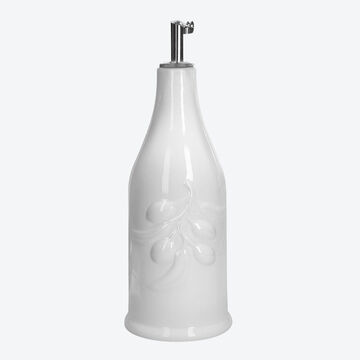 Image du produit pour 'Assaisonnez avec lgance : jolie bouteille en porcelaine pour huile d'olive'