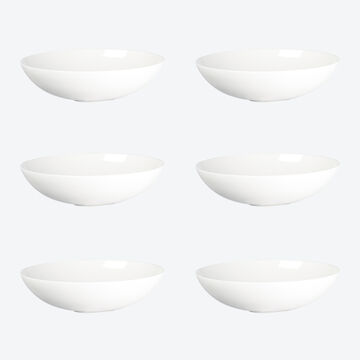 Image du produit pour 'Assiette creuse : vaisselle Fine Bone China intemporelle d'un blanc clatant'