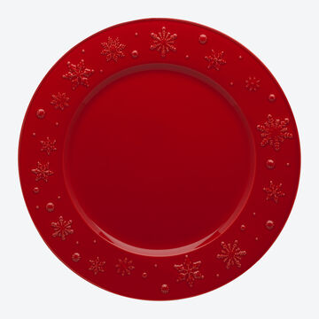 Image du produit pour 'Assiette de prsentation - Vaisselle de Nol, dcor relief Flocons de neige'