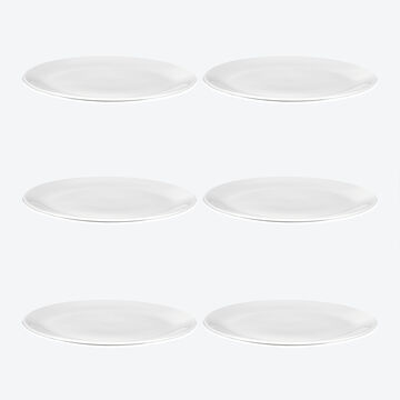 Image du produit pour 'Assiette plate : vaisselle Fine Bone China intemporelle d'un blanc clatant'
